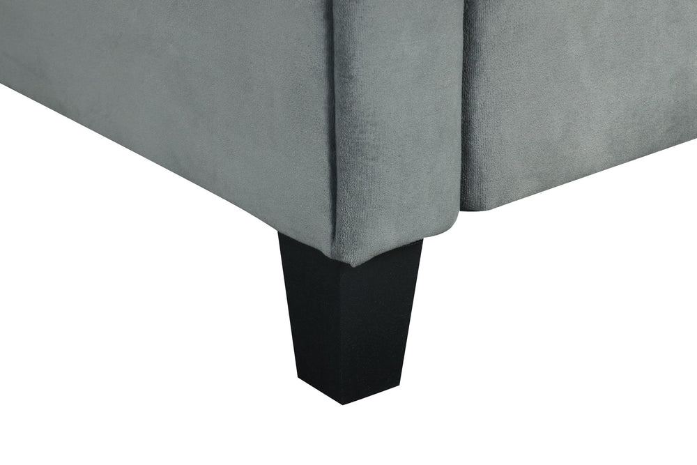 English Elm Couch Plush Modular Sectional Set In Gray Velvet – Versatile, Comfortable & Easy To Clean! W2121S00012