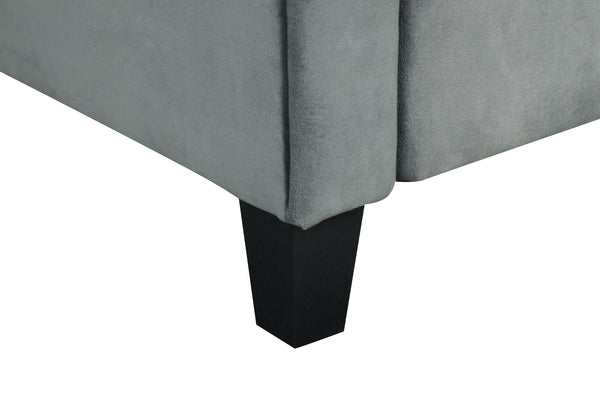 English Elm Couch Plush Modular Sectional Set In Gray Velvet – Versatile, Comfortable & Easy To Clean! W2121S00012