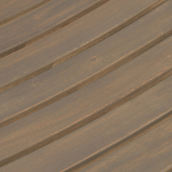 English Elm Christopher Knight Home® - CARIBBEAN Acacia Wood 30" Outdoor Barstool Set of 2 — Weather-Resistant Saddle Seats, Slat Design Grey 61426.00GRY