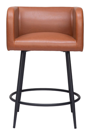 Horbat Counter Stool - Set of 2 Brown 109946 Zuo Modern