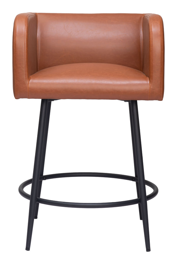 Horbat Counter Stool - Set of 2 Brown 109946 Zuo Modern