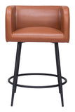 Horbat Counter Stool - Set of 2 Brown 109946 Zuo Modern