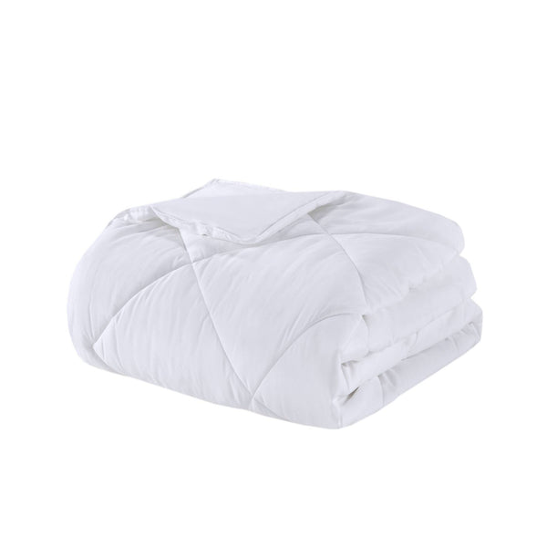 English Elm Oversized Cooling Down Alternative Comforter - Silky Nylon Jersey, Noiseless Diamond Quilt, Oeko-Tex White 22.83 L x 20.87 W x 6.89 H B035P268146