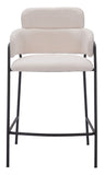 Marcel Counter Stool - Set of 2 Cream 109665 Zuo Modern