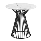 Madison Park Marbury Modern/Contemporary End Table MP120-0085 Black/White