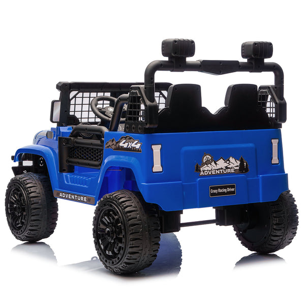 English Elm 24v Two-seat Kids Electric Ride on Truck with Parental Remote and Off-road Suspension W1578P375446
