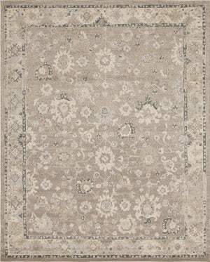 Unique Loom Penrose Krystle Machine Made Floral Rug Beige Brown, Gray/Ivory 8' 0" x 10' 0"