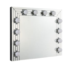 English Elm Noralie Hollywood Glam Vanity Mirror with Faux Diamond Inlay and Mdf Frame B2726P448759