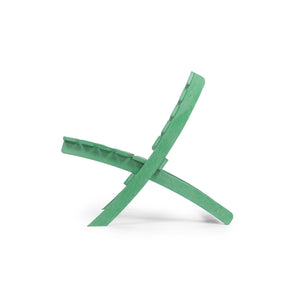 English Elm Grandcourt Recycled Hdpe Outdoor Folding Chair with Marine Grade Hardware for Patio Use Green B2745P409668