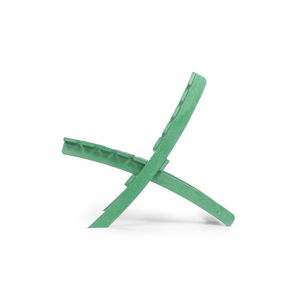 English Elm Grandcourt Recycled Hdpe Outdoor Folding Chair with Marine Grade Hardware for Patio Use Green B2745P409668