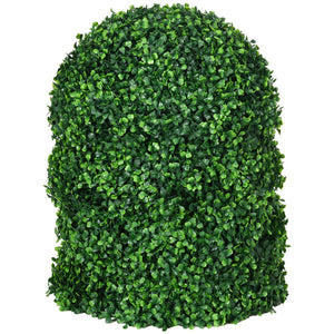English Elm Homcom Set Of 2 15.75" Lifelike Boxwood Topiary Balls - Uv-Safe Fake Plants For Home & Office Decor W2225P217286