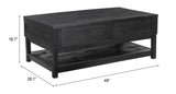 Surat Lift Top Coffee Table Black 109848 Zuo Modern