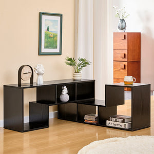 English Elm Modern Modular Mdf Entertainment Center Open Shelving Console for Any Room Layout W3875P435415