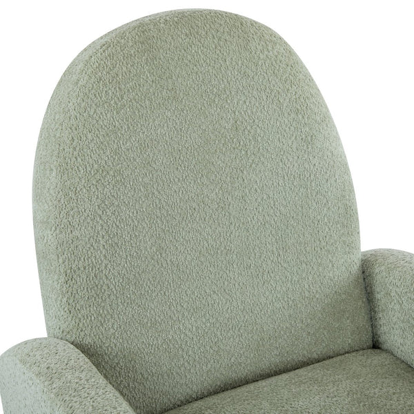 English Elm Christopher Knight Home® - 360 Swivel and Glider Recliner Chair with Boucle Upholstery, Solid Wood Base, Smooth Rocking Comfort Light Green N771P207029L