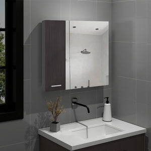 English Elm Sines Wall Mounted Mirrored Medicine Cabinet Four Shelf Humidity Resistant Bathroom Storage B070P487561