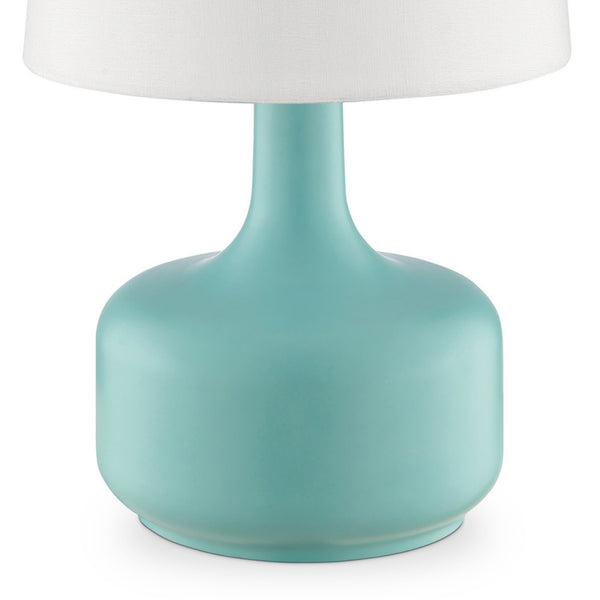 English Elm 17.25" Cheru Modern Mid-Century Touch Table Lamp – Powdered Metal Finish, 3-Way Touch-On, Sleek Decor Green B072116250