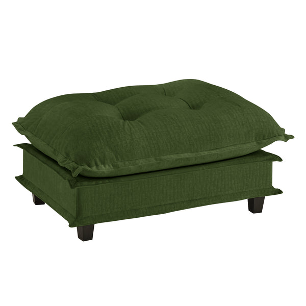 English Elm 73 Chenille Modular Sectional Sofa Deep Seat Cushions Casual Luxe Living Room Green W714P448389