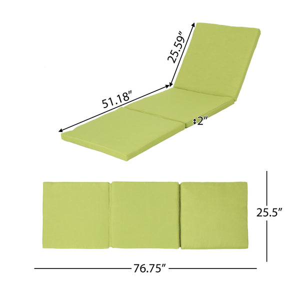 English Elm Christopher Knight Home® - 62575.00CUSH-GRN Luxury Jamaica Lounge Cushion Set — Water-Resistant Outdoor Polyester Comfort Pad Green N775P230064G