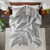 Urban Habitat Adrian Modern/Contemporary Botanical Cotton Comforter Set UH10-2528 Gray