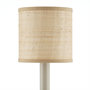 Natural Grasscloth Drum Chandelier Shade - Artisan-Woven, Textured Light Cover for Modern Spaces