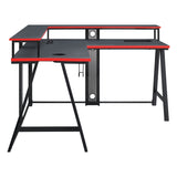 OSP Home Furnishings Disruptor L-Shape Gaming Desk Black