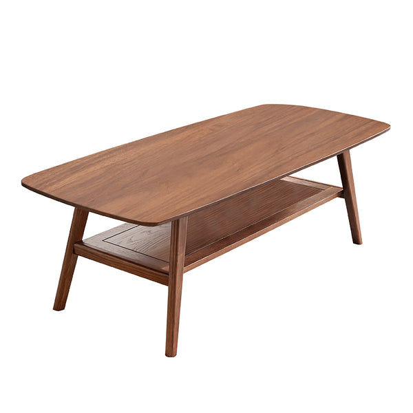 English Elm Center Solid Oak Two Tier Coffee Table Walnut Finish Natural Wood Living Room W1283P146706