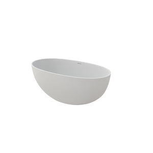 English Elm 55" Freestanding Soaking Tub Eco Stone Resin Matte Finish Spa Inspired Bath T3785P353952