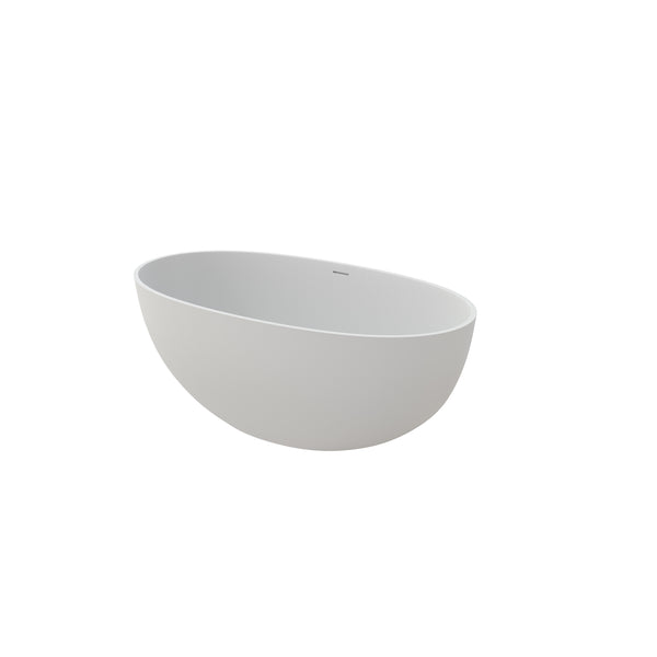 English Elm 55" Freestanding Soaking Tub Eco Stone Resin Matte Finish Spa Inspired Bath T3785P353952