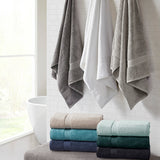 Madison Park Signature 800gsm Transitional 100% Cotton Bath Sheet Antimicrobial 2 Piece Set MPS73-461 Aqua