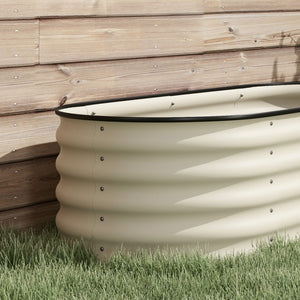 English Elm Outsunny 3.5' X 2' Galvanized Raised Garden Bed Kit - Durable Metal Planter Box For Flowers & Veggies W2225P200926-GIGA