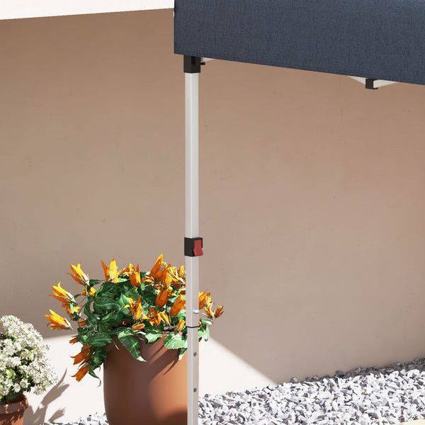 English Elm Outsunny 10' X 10' Adjustable Pop-Up Canopy Tent With Sidewalls, Weight Bags & Carry Bag For Events W2225P174159-GIGA