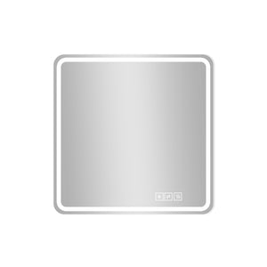 English Elm 36*36in LED Bathroom Mirror with Anti-Explosion Glass, Rust-Resistant, Smart Touch Defogging Lightability W2709P243340