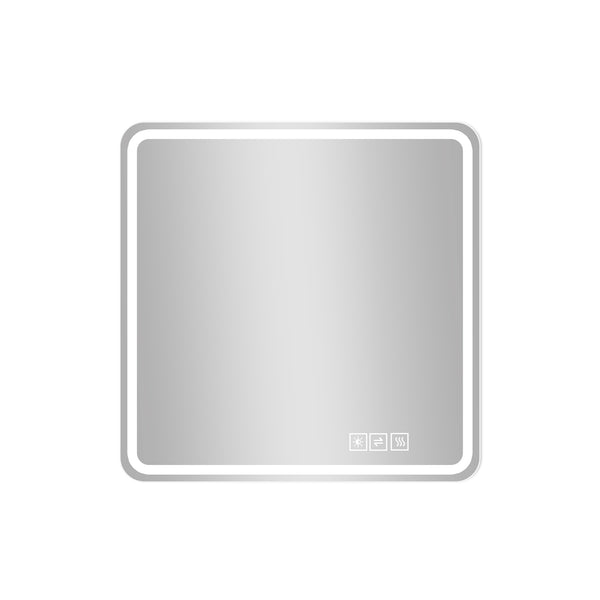 English Elm 36*36in LED Bathroom Mirror with Anti-Explosion Glass, Rust-Resistant, Smart Touch Defogging Lightability W2709P243340