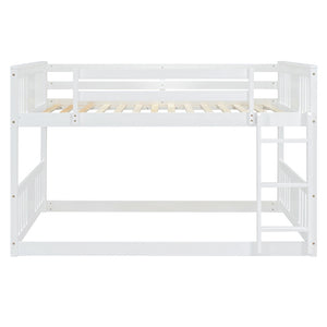 English Elm Full Over Bunk Bed Pine Frame Gray Finish Kids Guest Room Sleep Solution LT100207AAK