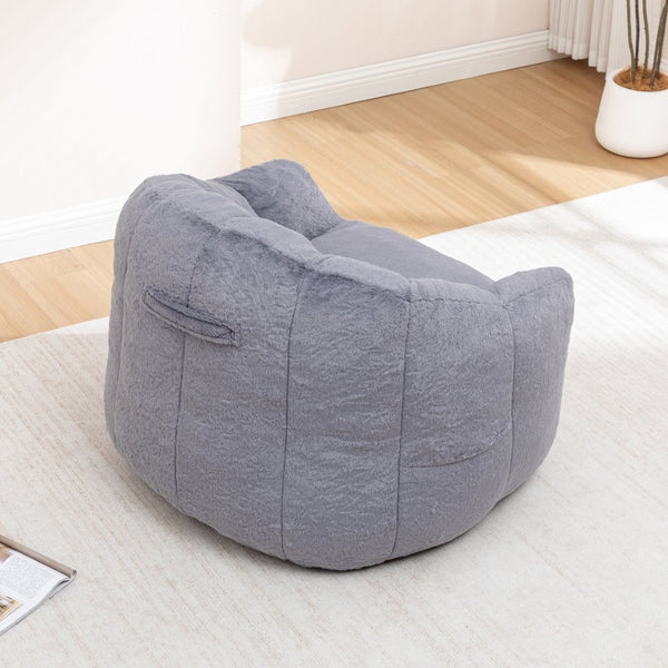 English Elm Bean Bag Sofa Chair with Armrests Memory Foam Filled Oversized Lounge Seat Adults W2200P390381