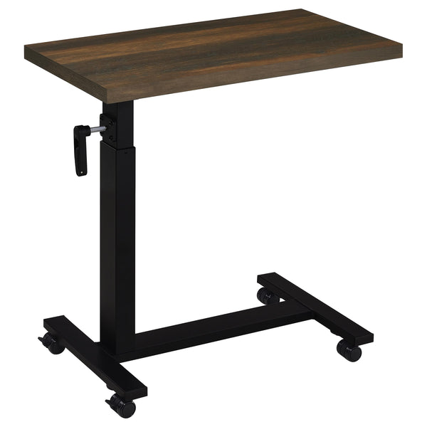 English Elm Geary Dark Pine Rolling C-Table with Hand Crank Height Adjust 27–39" Locking Casters for Laptop BreakfastGeary Dark Pine Rolling C-Table with Hand Crank Height Adjust 27–39" Locking Casters for Laptop Breakfast B062P375560