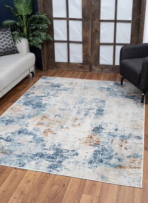 English Elm Elegance 7'10" X 10'3" Area Rug - Soft, Durable, Kid & Pet-Friendly, Modern Beige Design For Homes B186P181032