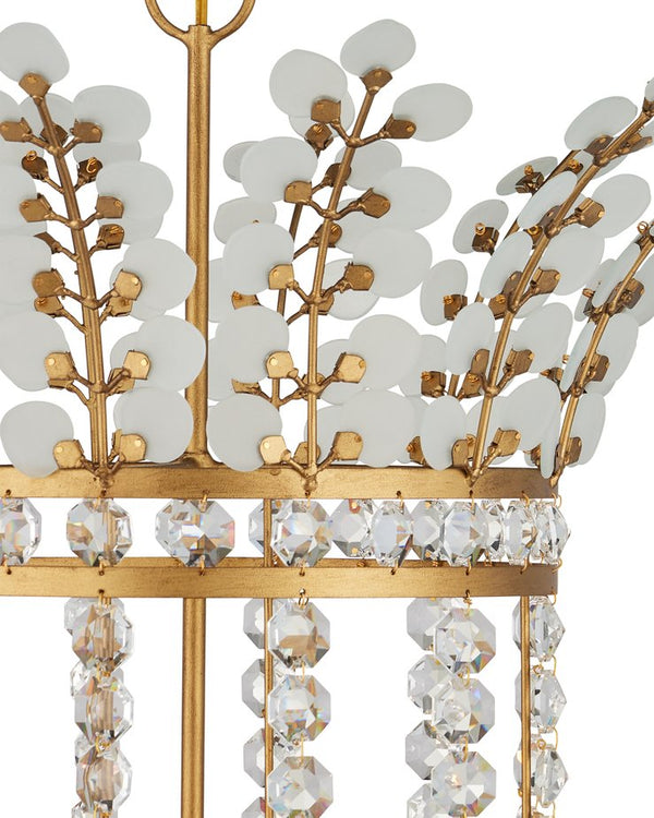 Currey & Company Bradshaw Chandelier - Elegant Art Deco Design With Crystal Accents For Timeless Illumination And Style Gold Glass ,Crystal ,Wrought Iron 9000-1296-currey-company