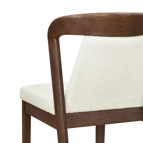 English Elm Christopher Knight Home® - Upholstered Backrest Armless Dining Chairs - Sleek Mid-Century Fabric Seats on Durable Oak Frame, 300lb Capacity Camel,Walnut N771P346002V