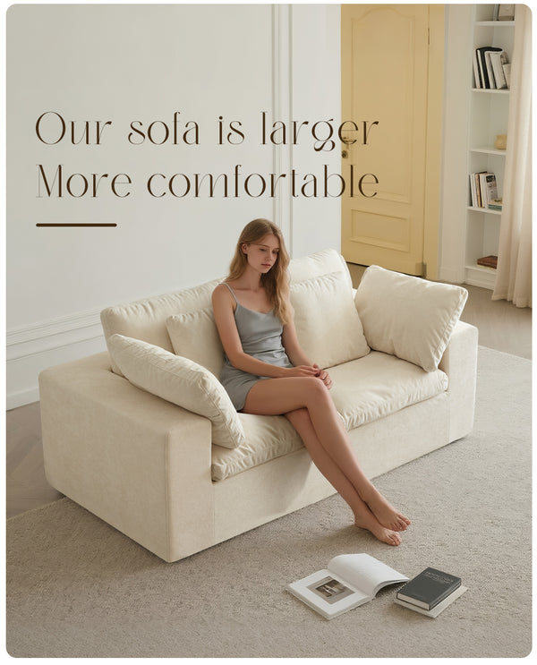 English Elm Modular Sectional Sofa - Versatile Sherpa Corduroy Couch With Space-Saving Design For Any Room W3622S00002