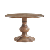 Madison Park Lexi Farm House 46" Round Pedestal Dining Table MP121-1223 Reclaimed Walnut