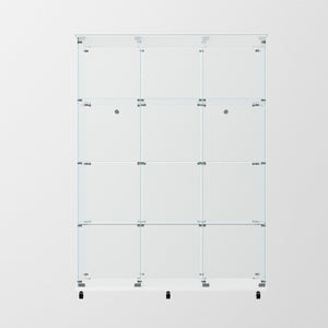 English Elm Tempered Glass Display Cabinet With Bluetooth Led Lights - Secure Storage For Wine, Files & Décor W3155S00014-GIGA