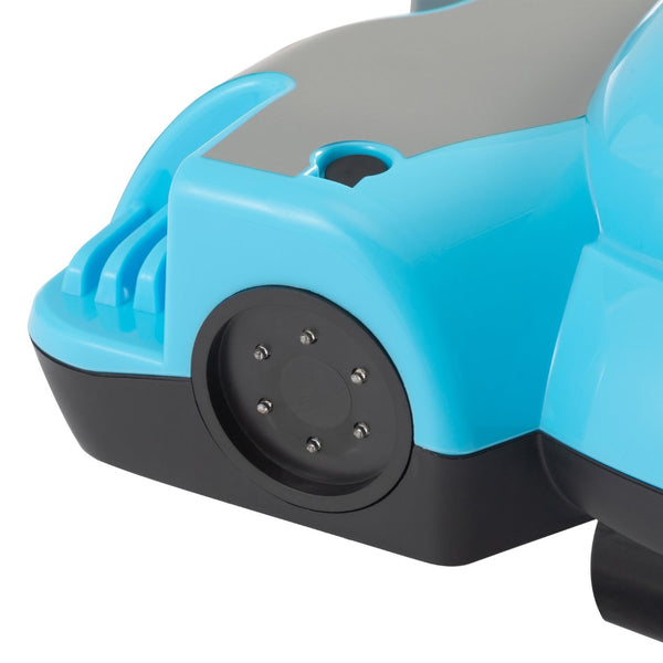 English Elm Electric Manta Ray Kids Ride on Racing Car with Built in Lights Music and Stable Wheels Blue W2181P202380