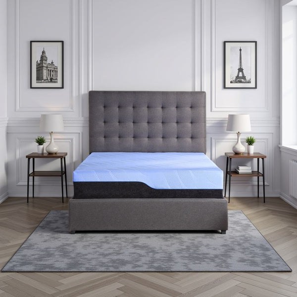 English Elm Refresh Full Size Hybrid Mattress with Gel Memory Foam Coils and Cooling Knit Cover B210P286861