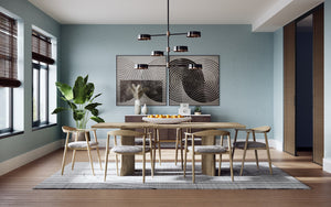 Sunpan Jeremy Mid-Century Dining Armchair - Exquisite Acacia Wood Craftsmanship for Timeless Elegance Weathered Oak / Dove Cream