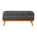 OSP Home Furnishings Katheryn Storage Bench Charcoal