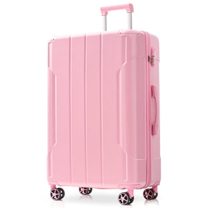 English Elm Luggage Set 3 Piece Abs Hard Shell Expandable Suitcase with Tsa Lock Spinner Wheels Pink N730P296584P