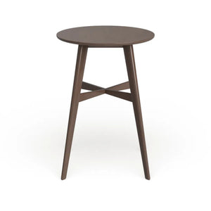 English Elm Christopher Knight Home® - Mid-Century Round Wooden Bar Table with Tapered Legs, Sturdy Rubberwood Build for Stylish Dining (98) Natural Walnut N780P244910W