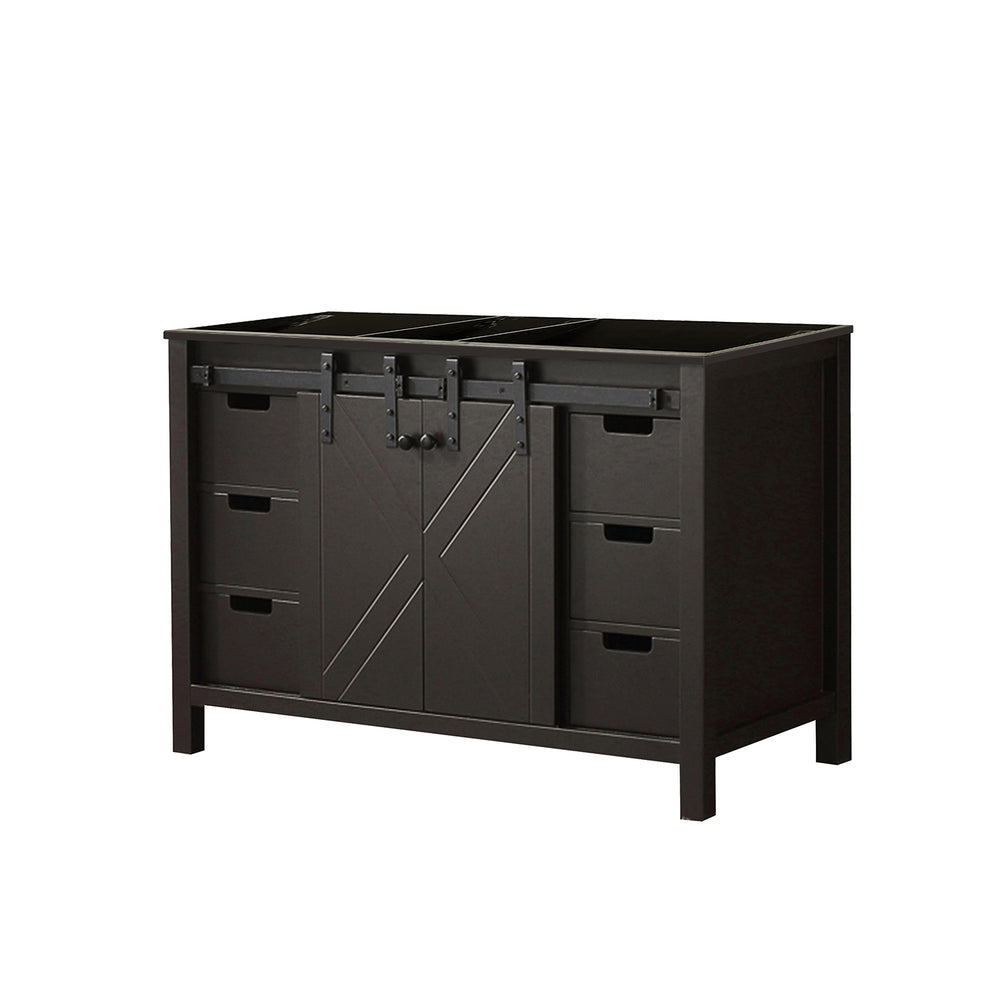 English Elm Brown Elegant 48-Inch Bath Vanity With Soft-Close Drawers, Solid Wood, And Ample Storage Solutions B2731P260025