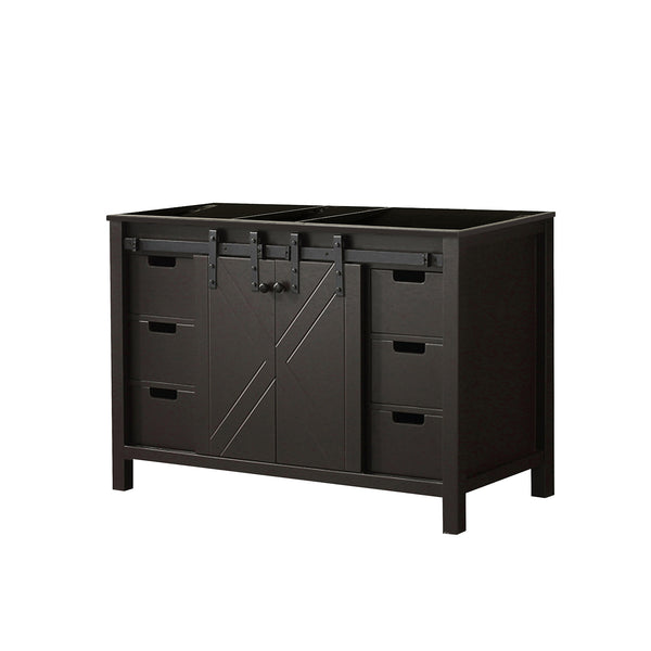 English Elm Brown Elegant 48-Inch Bath Vanity With Soft-Close Drawers, Solid Wood, And Ample Storage Solutions B2731P260025